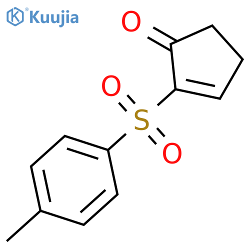 2-Cyclopenten-1-one, 2-[(4-methylphenyl)sulfonyl]- structure