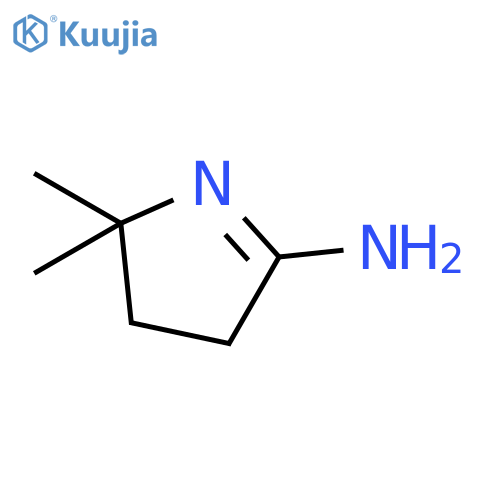 2,2-dimethyl-3,4-dihydro-2H-pyrrol-5-amine structure