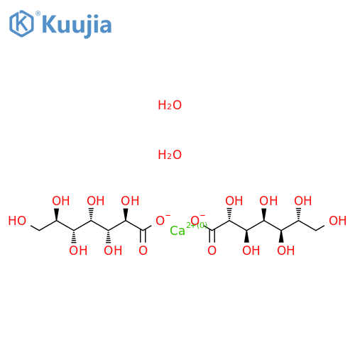 D-glycero-D-gulo-Heptonicacid, calcium salt (2:1), dihydrate (9CI) structure