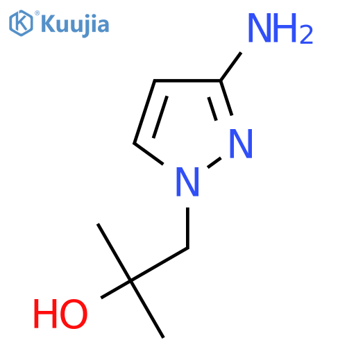 1-(3-aminopyrazol-1-yl)-2-methyl-propan-2-ol structure