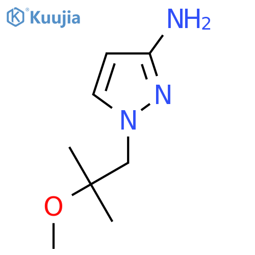 1-(2-methoxy-2-methylpropyl)-1H-pyrazol-3-amine structure