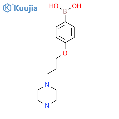 4-(3-(4-Methylpiperazin-1-yl)propoxy)phenylboronic acid structure