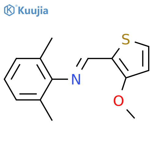 N-(2,6-dimethylphenyl)-1-(3-methoxythiophen-2-yl)methanimine structure