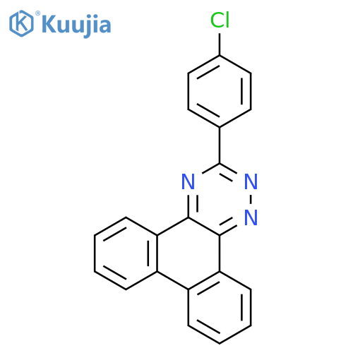 3-(p-chlorophenyl)phenanthro[9,10-e][1,2,4]triazine structure