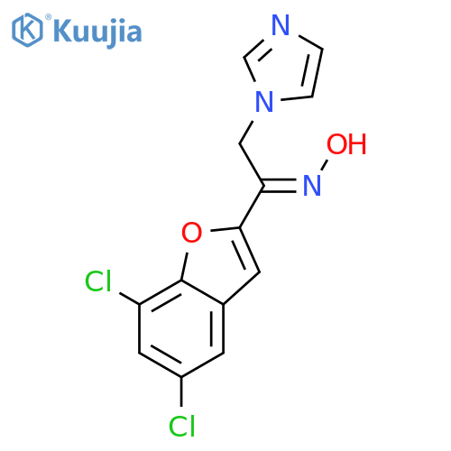 Ethanone, 1-(5,7-dichloro-2-benzofuranyl)-2-(1H-imidazol-1-yl)-, oxime structure