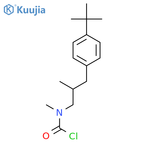Carbamic chloride, [3-[4-(1,1-dimethylethyl)phenyl]-2-methylpropyl]methyl- structure