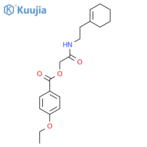 {[2-(cyclohex-1-en-1-yl)ethyl]carbamoyl}methyl 4-ethoxybenzoate structure