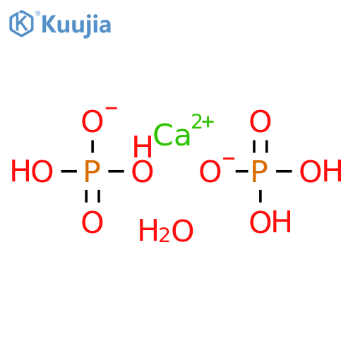 Calcium phosphate, monobasic, monohydrate structure