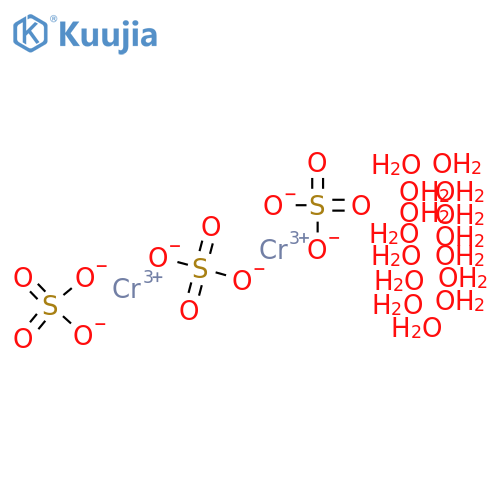 Chromium(III) sulfate hydrate structure
