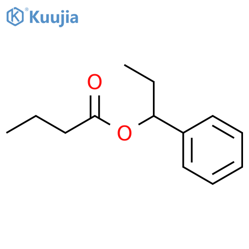 Butanoic acid,1-phenylpropyl ester structure