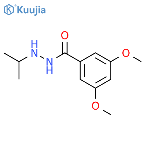 Benzoic acid,3,5-dimethoxy-, 2-(1-methylethyl)hydrazide structure