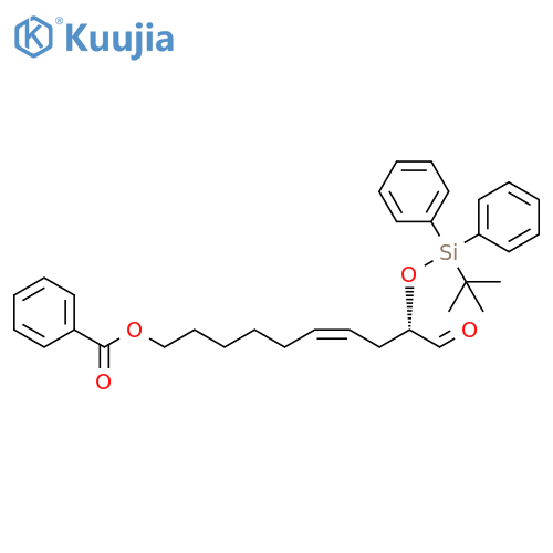 4-Decenal, 10-(benzoyloxy)-2-[[(1,1-dimethylethyl)diphenylsilyl]oxy]-, [S-(Z)]- (9CI) structure