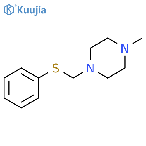 Piperazine, 1-methyl-4-[(phenylthio)methyl]- structure