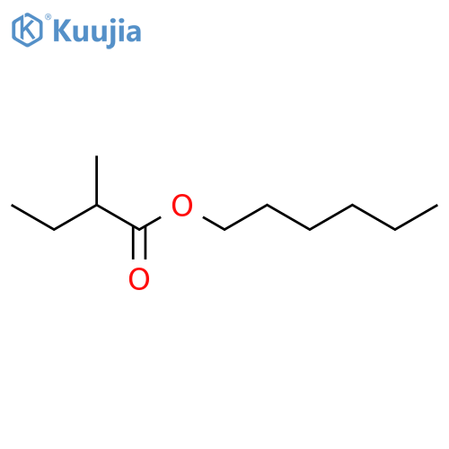 Hexyl 2-methylbutanoate structure