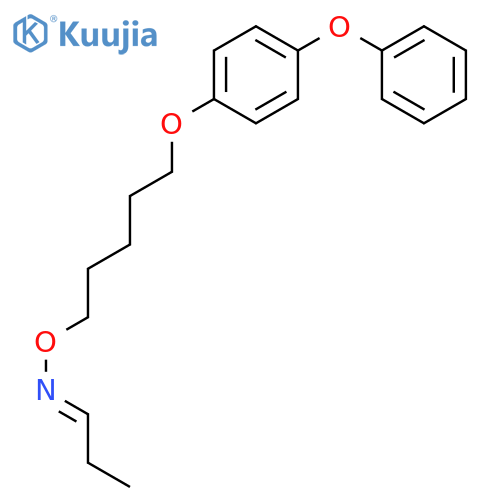 Propanal,O-[5-(4-phenoxyphenoxy)pentyl]oxime structure