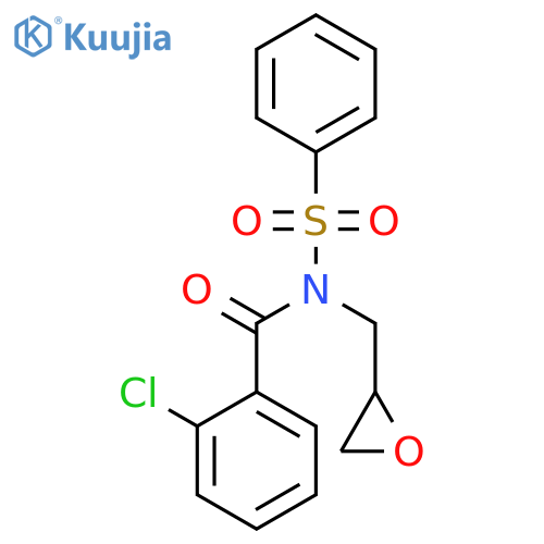 Benzamide, 2-chloro-N-(oxiranylmethyl)-N-(phenylsulfonyl)- structure