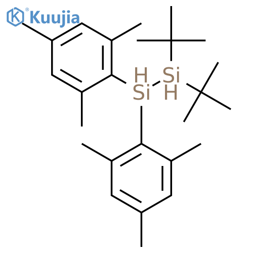 Disilane, 1,1-bis(1,1-dimethylethyl)-2,2-bis(2,4,6-trimethylphenyl)- structure
