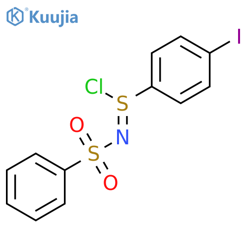 Benzenesulfinimidoyl chloride, 4-iodo-N-(phenylsulfonyl)- structure