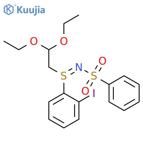 Sulfilimine, S-(2,2-diethoxyethyl)-S-(2-iodophenyl)-N-(phenylsulfonyl)- structure
