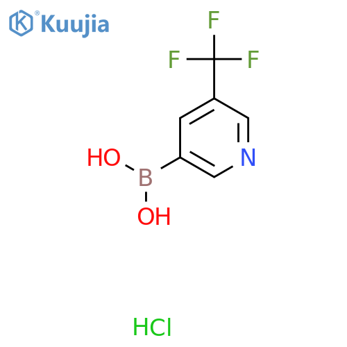 5-(trifluoromethyl)-3-pyridinylboronic acid hydrochloride structure