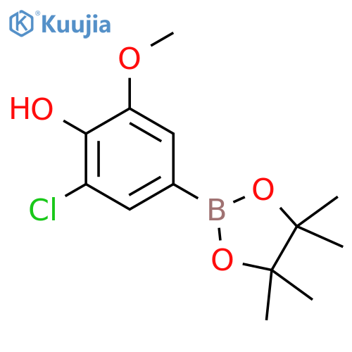 3-Chloro-4-hydroxy-5-methoxyphenylboronic Acid Pinacol Ester structure