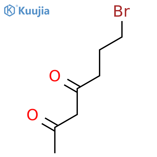 2,4-Heptanedione, 7-bromo- structure