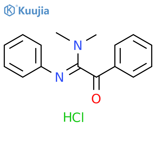 Benzeneethanimidamide, N,N-dimethyl-α-oxo-N'-phenyl-, hydrochloride (1:1) structure