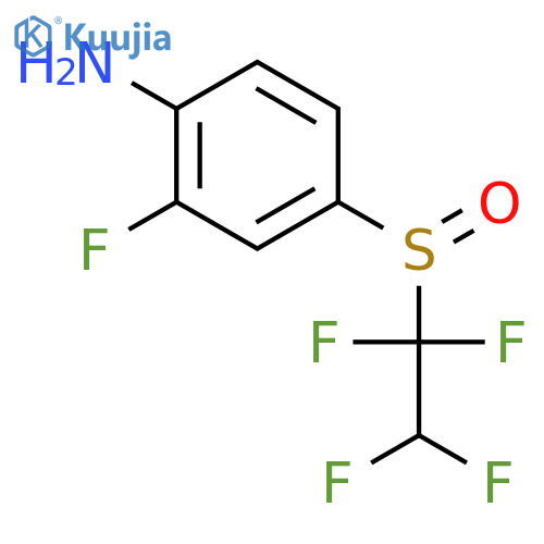 Benzenamine,2-fluoro-4-[(1,1,2,2-tetrafluoroethyl)sulfinyl]- structure