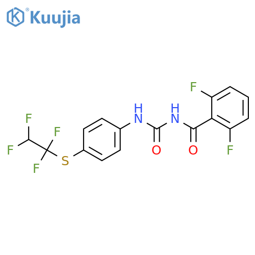 Benzamide,2,6-difluoro-N-[[[4-[(1,1,2,2-tetrafluoroethyl)thio]phenyl]amino]carbonyl]- structure