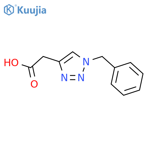 2-(1-benzyl-1H-1,2,3-triazol-4-yl)acetic acid structure