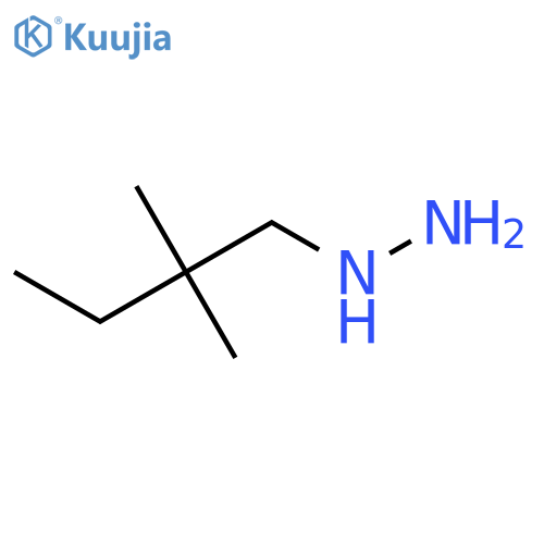 (2,2-dimethylbutyl)hydrazine structure