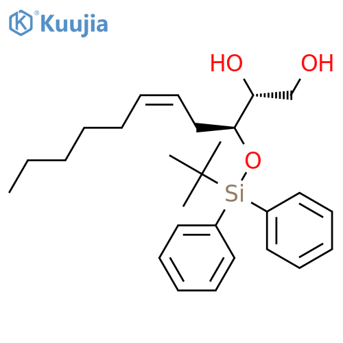 (2R,3S)-(Z)-3-O-(tert-butyldiphenylsilyl)-5-undecene-1,2,3-triol structure