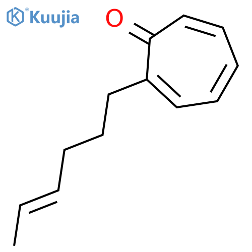 2,4,6-Cycloheptatrien-1-one, 2-(4-hexenyl)-, (E)- structure