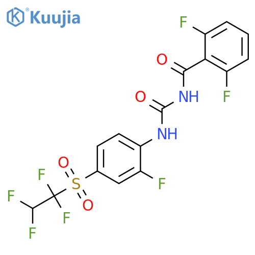 Benzamide,2,6-difluoro-N-[[[2-fluoro-4-[(1,1,2,2-tetrafluoroethyl)sulfonyl]phenyl]amino]carbonyl]- structure