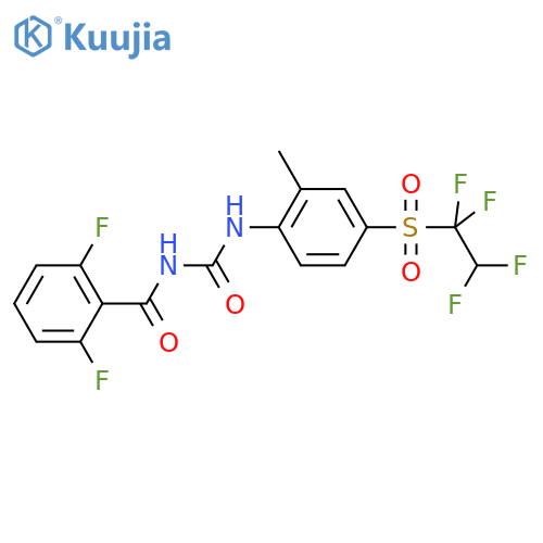 Benzamide,2,6-difluoro-N-[[[2-methyl-4-[(1,1,2,2-tetrafluoroethyl)sulfonyl]phenyl]amino]carbonyl]- structure