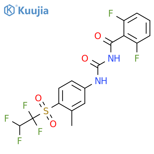 Benzamide,2,6-difluoro-N-[[[3-methyl-4-[(1,1,2,2-tetrafluoroethyl)sulfonyl]phenyl]amino]carbonyl]- structure