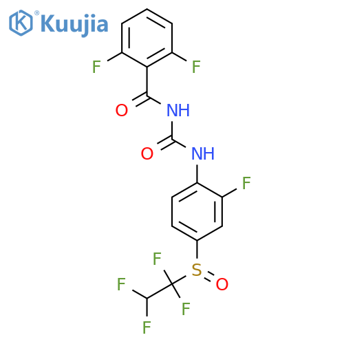 Benzamide,2,6-difluoro-N-[[[2-fluoro-4-[(1,1,2,2-tetrafluoroethyl)sulfinyl]phenyl]amino]carbonyl]- structure