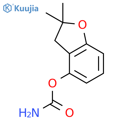 4-Benzofuranol,2,3-dihydro-2,2-dimethyl-, carbamate (9CI) structure