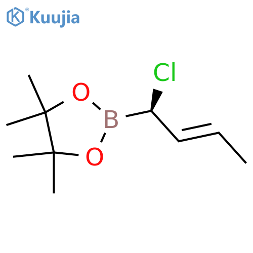 1,3,2-Dioxaborolane, 2-[(1R,2E)-1-chloro-2-buten-1-yl]-4,4,5,5-tetramethyl- structure