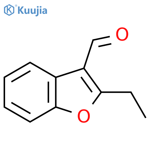 2-ethyl-1-benzofuran-3-carbaldehyde structure