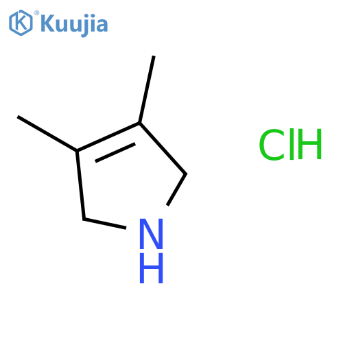 1H-Pyrrole, 2,5-dihydro-3,4-dimethyl-, hydrochloride structure