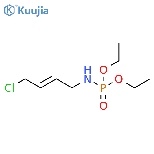 Phosphoramidic acid, (4-chloro-2-butenyl)-, diethyl ester, (E)- (9CI) structure