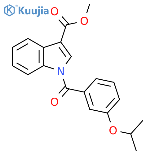 Methyl 1-(3-isopropoxybenzoyl)-1H-indole-3-carboxylate structure