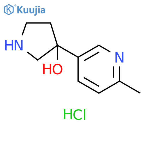 3-(6-methylpyridin-3-yl)pyrrolidin-3-ol dihydrochloride structure