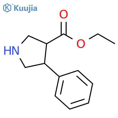 ethyl 4-phenylpyrrolidine-3-carboxylate structure