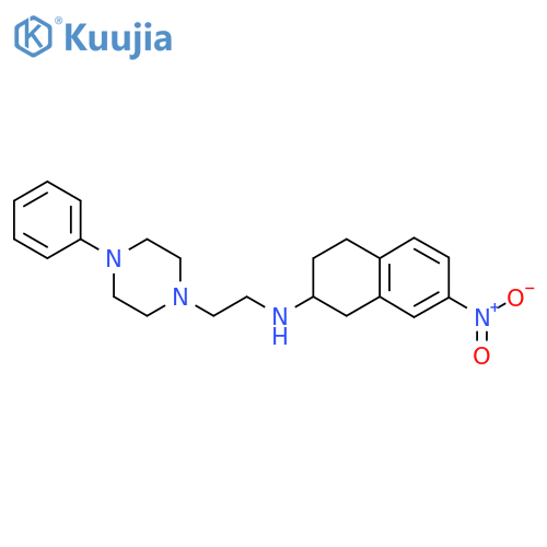 1-Piperazineethanamine, 4-phenyl-N-(1,2,3,4-tetrahydro-7-nitro-2-naphthalenyl)- structure