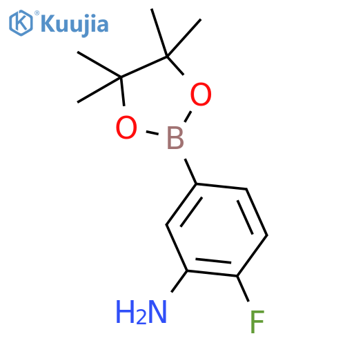 3-Amino-4-fluorophenylboronic Acid Pinacol Ester structure