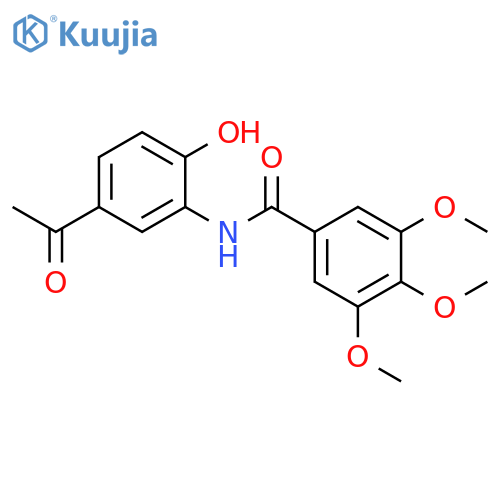 Benzamide, N-(5-acetyl-2-hydroxyphenyl)-3,4,5-trimethoxy- structure