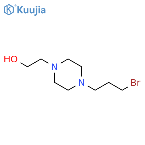 1-Piperazineethanol, 4-(3-bromopropyl)- structure