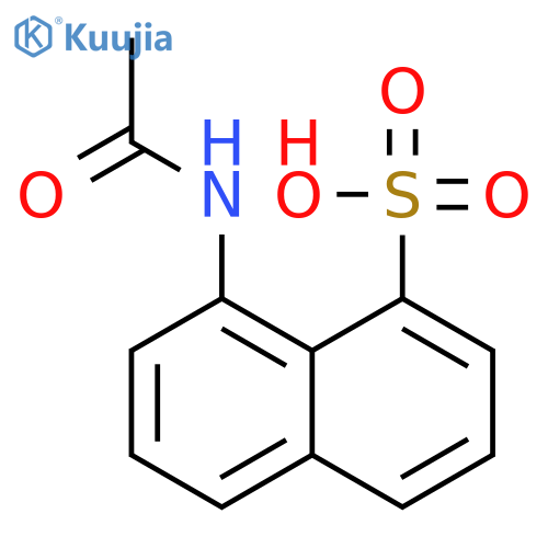 1-Naphthalenesulfonic acid, 8-(acetylamino)- structure